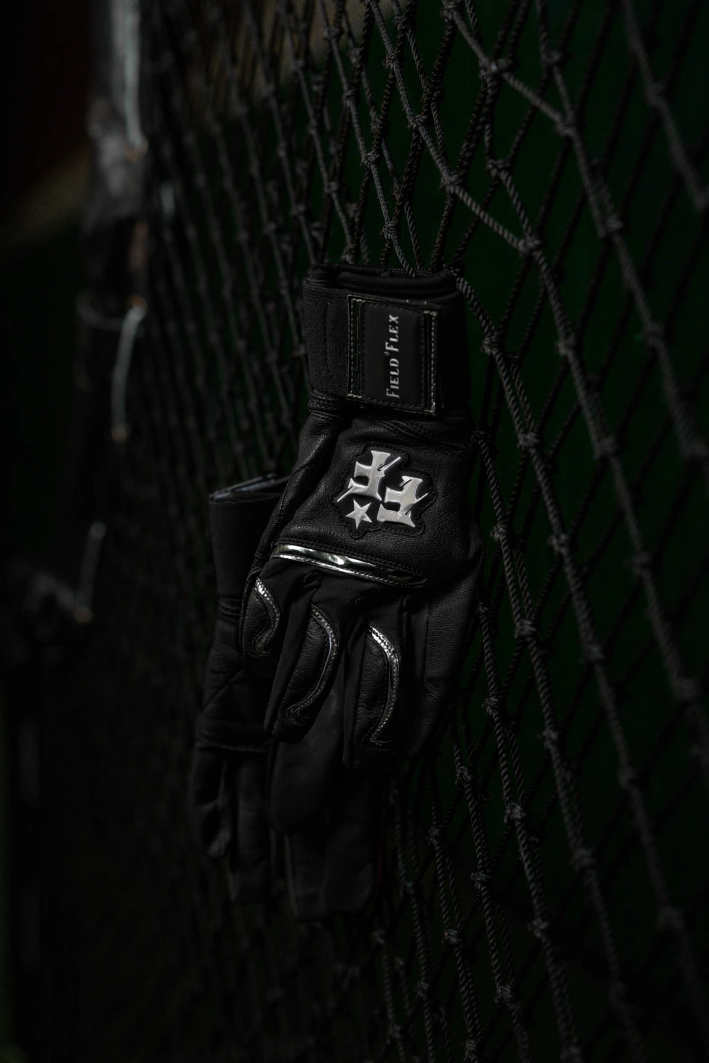 Black Field Flex Batting Gloves