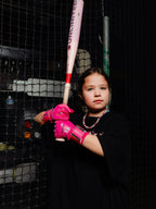 Hot Pink / Baby Pink Field Flex Batting Gloves - Image 6
