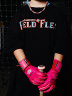 Hot Pink / Baby Pink Field Flex Batting Gloves - Image 5
