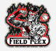 Field Flex Red Skull Logo Sticker